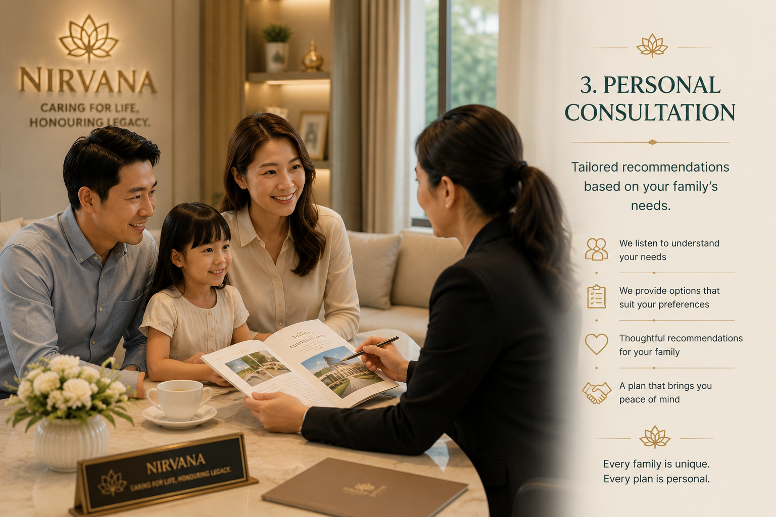 Personal Consultation<br />Tailored recommendations based on your family’s needs.